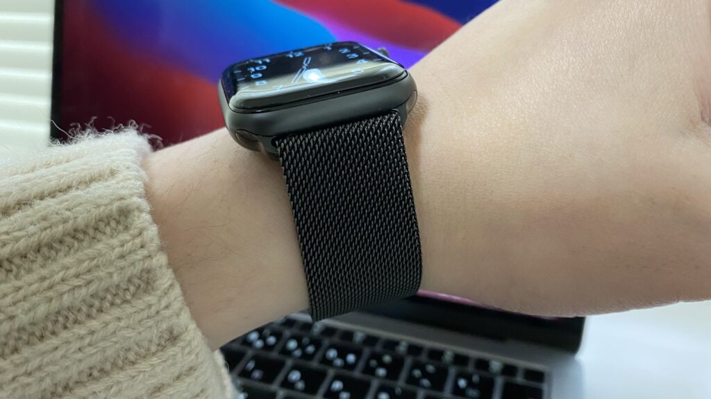 おすすめ】 Apple Watch ミラネーゼ ループバンド ブラック 42 44 45mm